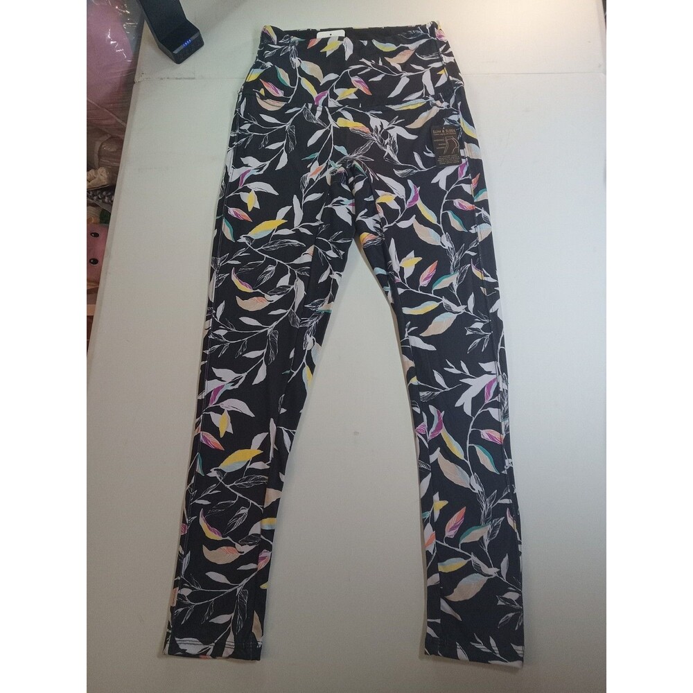 DG2 by Diane Gilman Slim and Sleek Moss Jersey Knit Printed Legging, XS